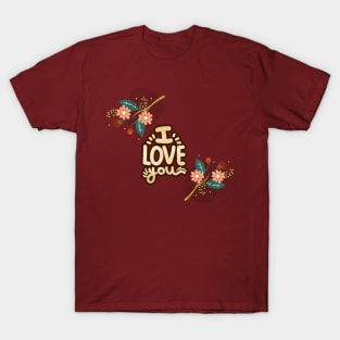 Flowers Love Valentine's Day T-Shirt